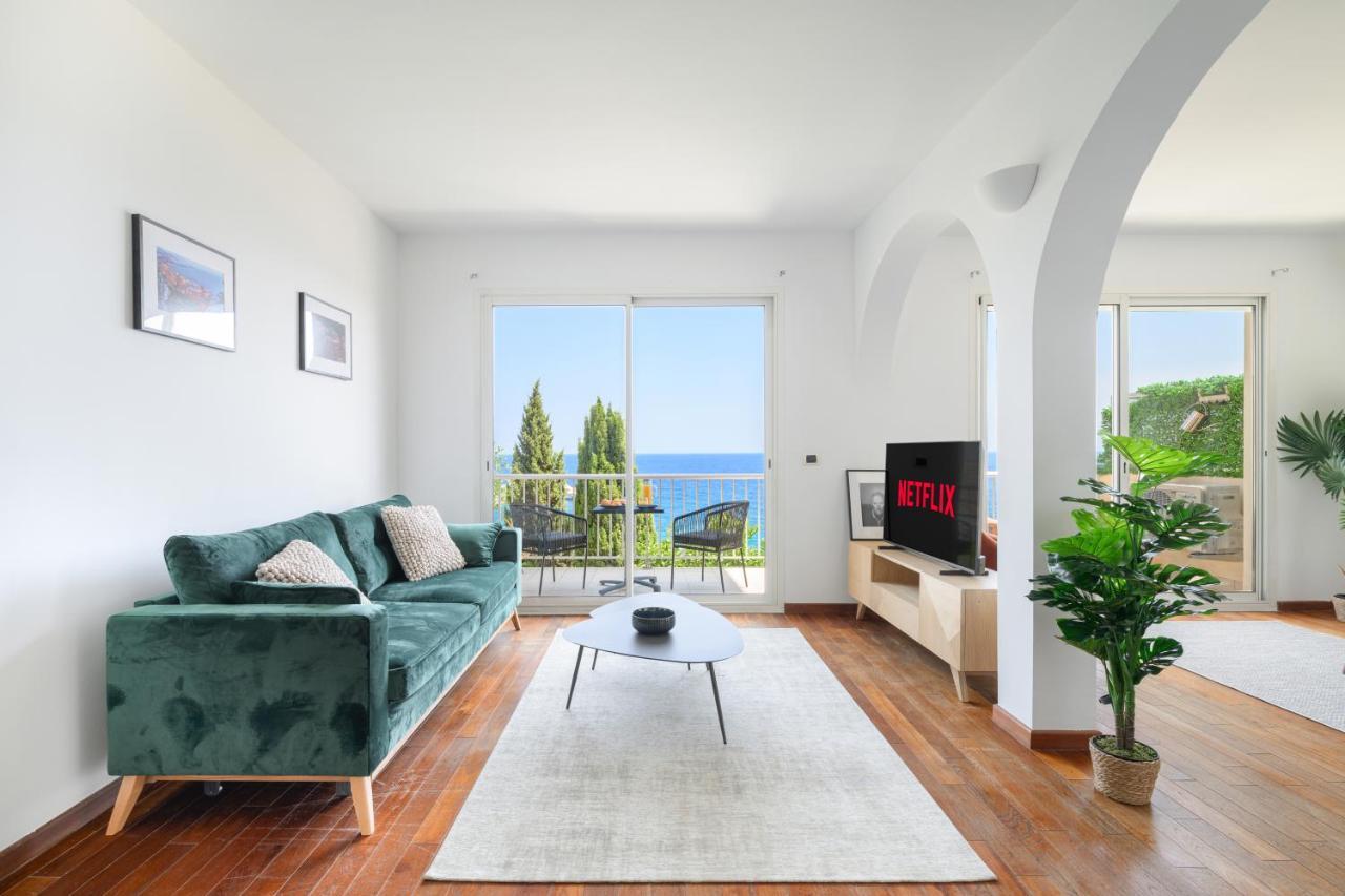 Proche Monaco, Vue Mer Et Acces A La Plage Saint-Antoine  Экстерьер фото